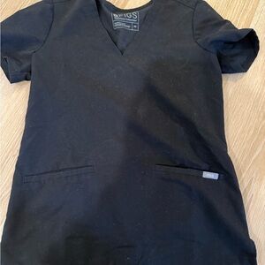 Women’s black Casma Black Scrub Top